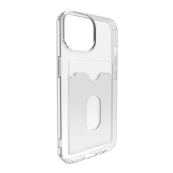 iPhone 15 Kılıf Kart Bölmeli Şeffaf Silikon Rubber Arka Kapak iPhone 15 Kılıf Kart Bölmeli Şeffaf Silikon Rubber Arka Kapak