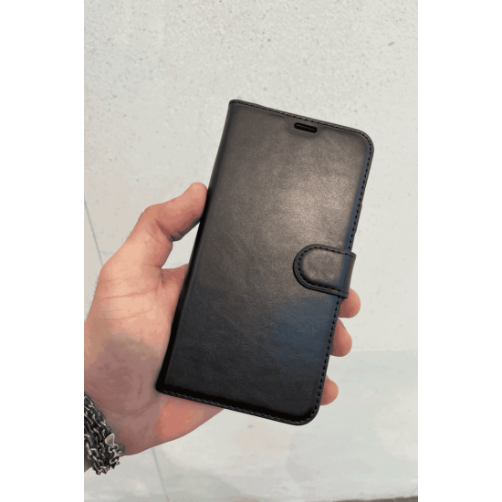 iPhone XS Cüzdanlı Kapaklı Kılıf Kartlıklı Standlı Kopçalı