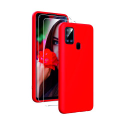 Samsung Galaxy A21s Kılıf Kamera Korumalı Silikon Rubber Arka Kapak