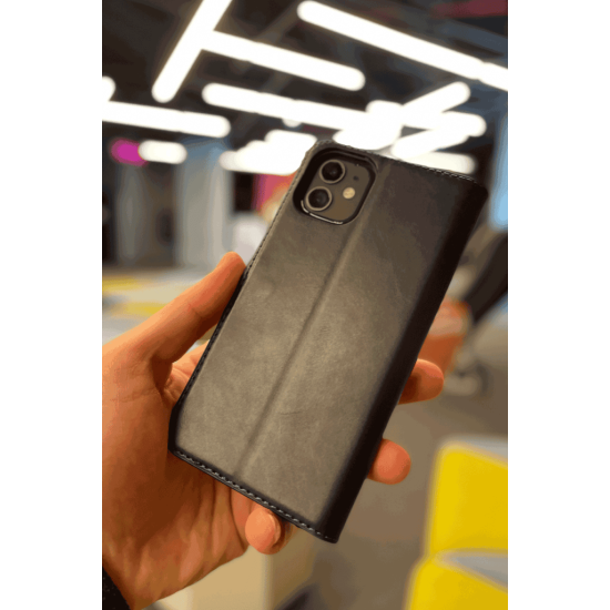 Samsung Galaxy Note 20 Cüzdanlı Kapaklı Kılıf Kartlıklı Standlı Kopçalı