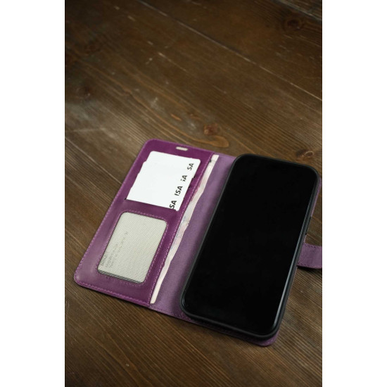 Vivo Y21 Quality Luxury Case with Genuine Leather Wallet Clamshell