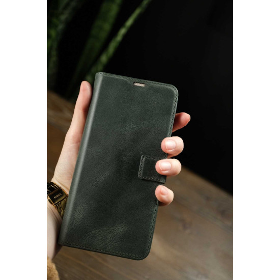Vivo Y21 Quality Luxury Case with Genuine Leather Wallet Clamshell