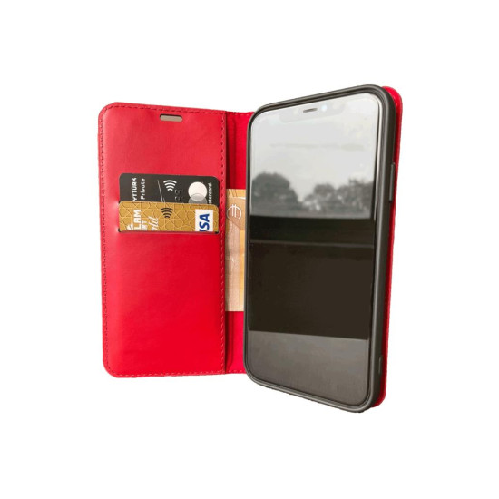 Vivo Y22s Cüzdanlı Kapaklı Kılıf Kartlıklı Standlı Kopçalı