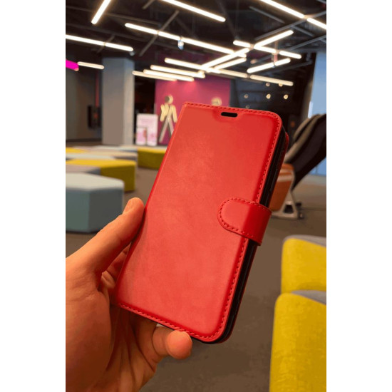 Vivo Y22s Cüzdanlı Kapaklı Kılıf Kartlıklı Standlı Kopçalı