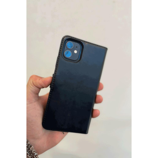 Vivo Y22s Cüzdanlı Kapaklı Kılıf Kartlıklı Standlı Kopçalı