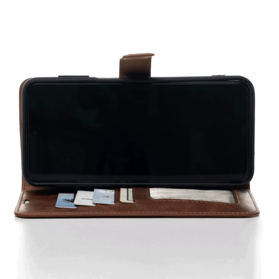 Xiaomi Poco F5 Genuine Leather Wallet Cover Quality Luxury Wallet Case