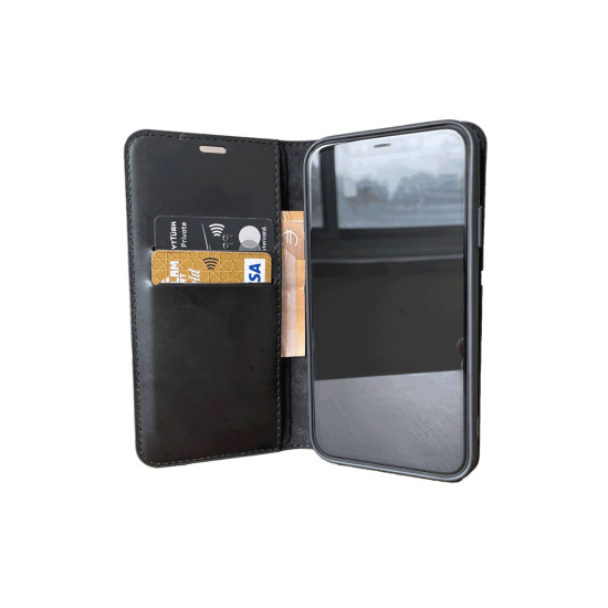 Xiaomi Redmi 12C Wallet Clamshell Case with Card Holder Stand Hook